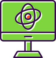 Computer Science filled Design Icon vector