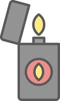 Lighter Line Filled Light Icon vector