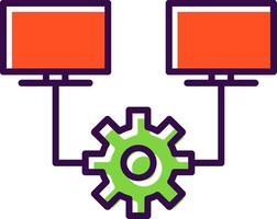 Multitask filled Design Icon vector