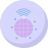 Disco Flat Bubble Icon vector