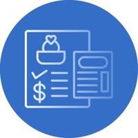 Wedding Cost Flat Bubble Icon vector