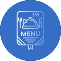 Menu Flat Bubble Icon vector