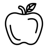 manzanas línea icono diseño vector