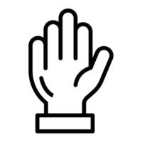 Hand Line Icon Design vector