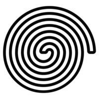 Spiral Line Icon Design vector