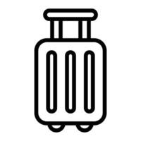 Suitcase Line Icon Design vector