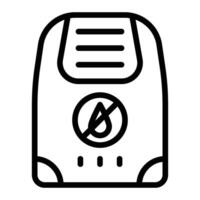 Dehumidifier Line Icon Design vector