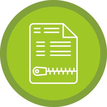 Código Postal archivo línea multi circulo icono vector