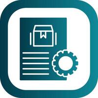 Order Processing Glyph Gradient Corner Icon vector
