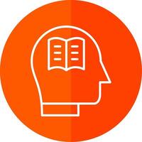 Knowledge Line Yellow White Icon vector