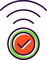 Wifi filled Design Icon vector