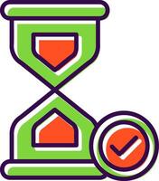 Hourglass filled Design Icon vector