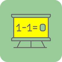 Maths Filled Yellow Icon vector