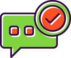 Conversation filled Design Icon vector