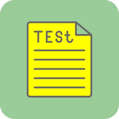 Test Filled Yellow Icon