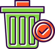 Trash filled Design Icon vector