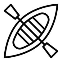 Dinghy Line Icon Design vector