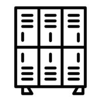 Lockers Line Icon Design For Personal And Commercial Use vector