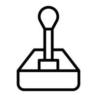 Joystick Line Icon Design vector