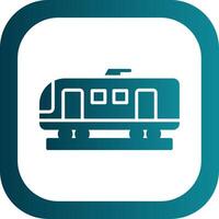 High Speed Train Glyph Gradient Corner Icon vector