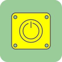 Power Yilled Yellow Icon vector