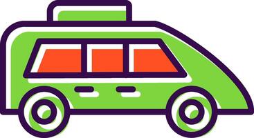 Family Car filled Design Icon vector