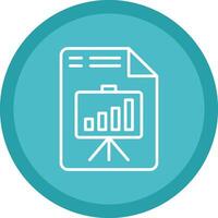 Presentation Line Multi Circle Icon vector