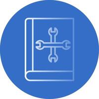 User Manual Flat Bubble Icon vector