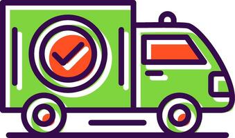 Delivery filled Design Icon vector