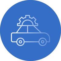 Car Repair Flat Bubble Icon vector