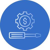 Money Management Flat Bubble Icon vector