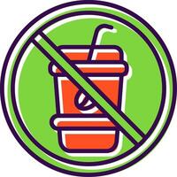 Prohibited Sign filled Design Icon vector