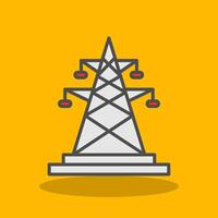 Electric Filled Shadow Icon vector
