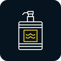 After Shave Line Red Circle Icon vector