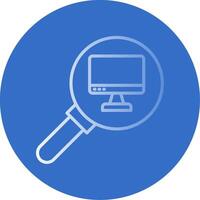 Audit Flat Bubble Icon vector