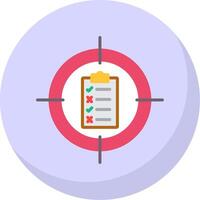 Accuracy Flat Bubble Icon vector