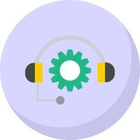 Support Flat Bubble Icon vector