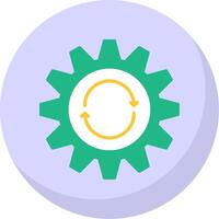 Repeat Flat Bubble Icon vector