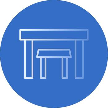 Tables Flat Bubble Icon vector