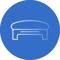 Ottoman Flat Bubble Icon vector