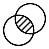 Overlap Line Icon Design vector