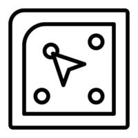 Round Corner Line Icon Design vector