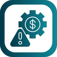 Factory Glyph Gradient Corner Icon vector