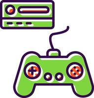 Gaming Console filled Design Icon vector