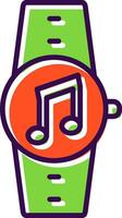 Music filled Design Icon vector