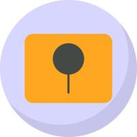 Key Hole Flat Bubble Icon vector