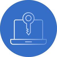 Computer Keys Flat Bubble Icon vector