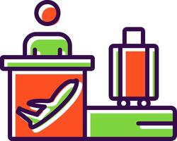 Airport filled Design Icon vector