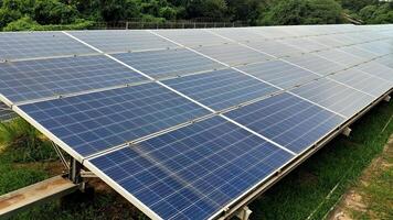 Display of solar panels in the afternoon towards Indonesia GO Green photo