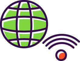 Internet Connection filled Design Icon vector